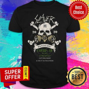 Skull Slaver 2020 Pandemic Covid 19 In Case Of Emergency Cut This Shirt And Use It As Face Mask Shirt