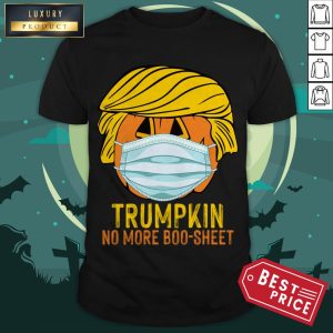 Funny Trumpkin Halloween Shirt Trump 2020 No More Boo Sheet Gift Tee Shirt