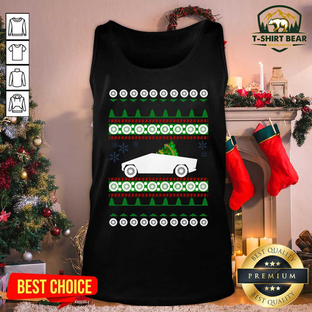 Original CyberTruck Tesla Ugly Christmas Shirt