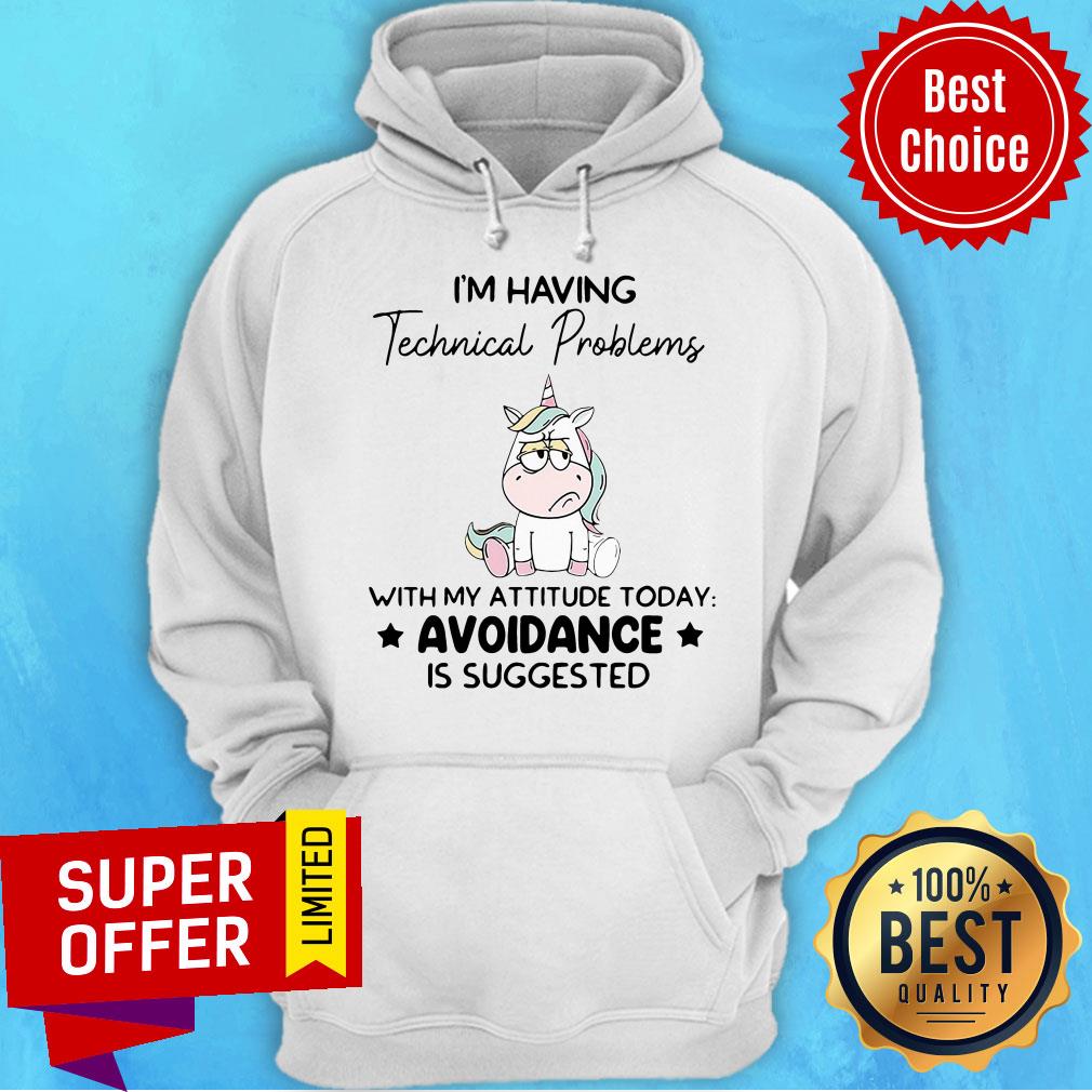 Unicorn I’m Having Technical Problems With My Attitude Today Avoidance Shirt