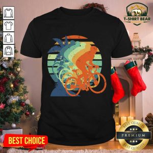 Top Mountain Biker Cyclist Vintage Retro Shirt