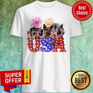 German Shepherd Land Of The Free And Brave Shirt