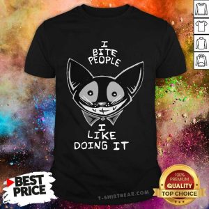 I Bite People I Like Doing It Cat Shirt