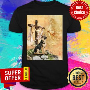 German Shepherd Canvas God Hand Shirt