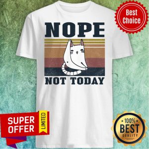 Premium Cat Nope Not Today Vintage Shirt