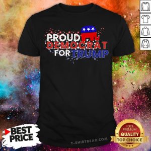 Nice Elephant Proud Democrat For Trump Shirt