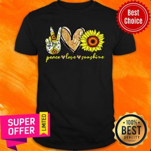 Peace Love Sunshine Sunflower Shirt