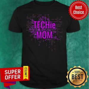 Techie Mom Crypto Purple Circuit Shirt
