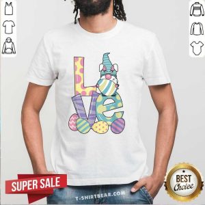 Pretty Love Bunny Gnome Hug Easter Eggs Happy Easter Day 2021 Shirt