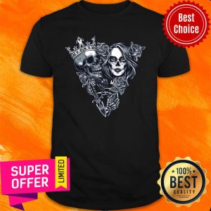 Sugar Skull Girl Dice Chicano Tattoo Vintage Shirt