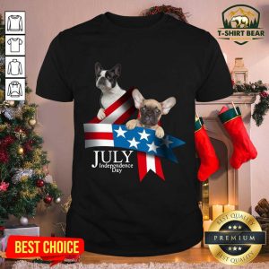 Lovely French Bulldog 4 Of July Independence Day American Flag Shirt