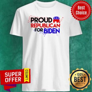 Official Proud Republican For Biden Shirt