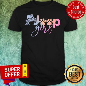 Official Jeeps Dog Paw Girl Shirt