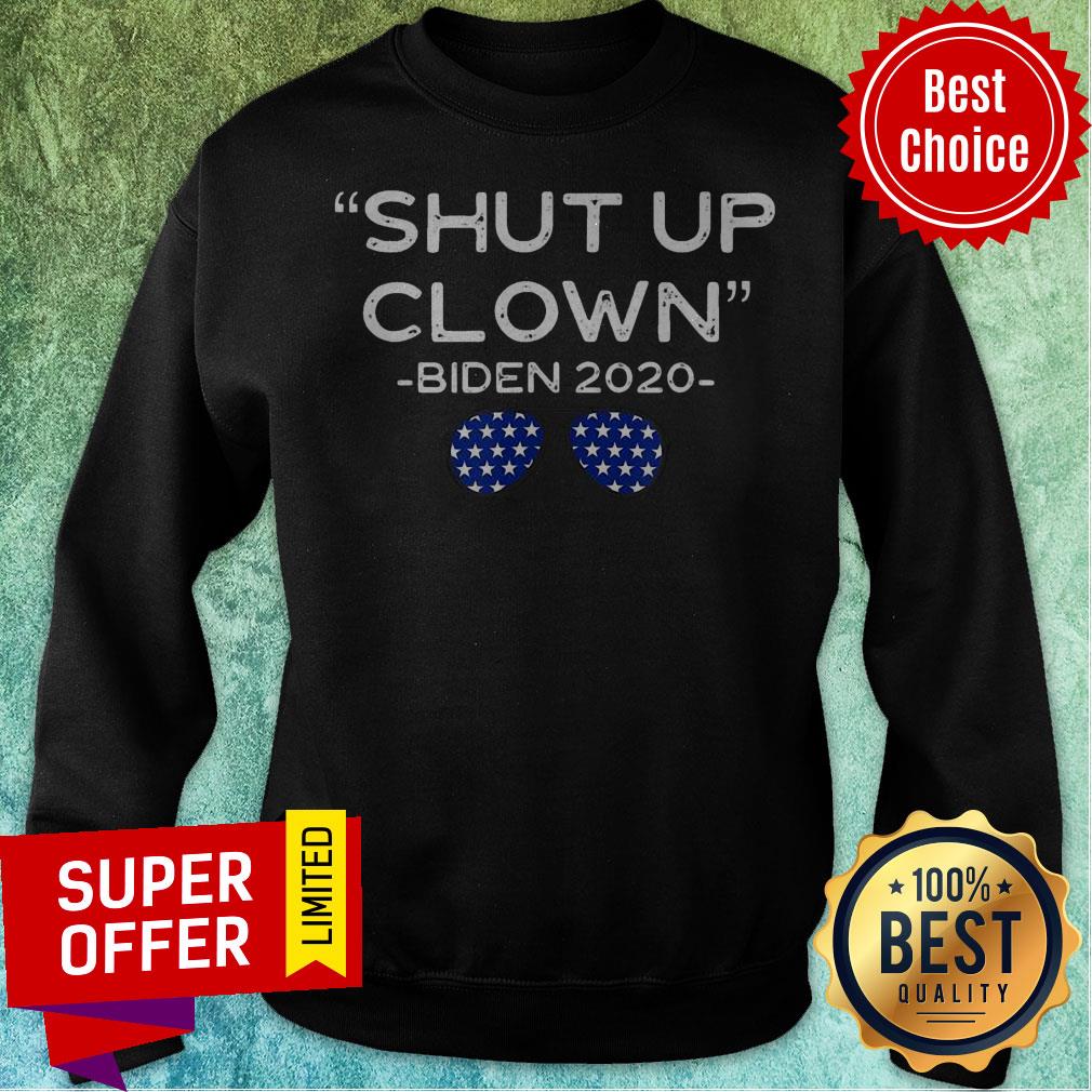 Shut Up Clown Joe Biden Kamala Harris Debate Quote Protest Glass Shirt