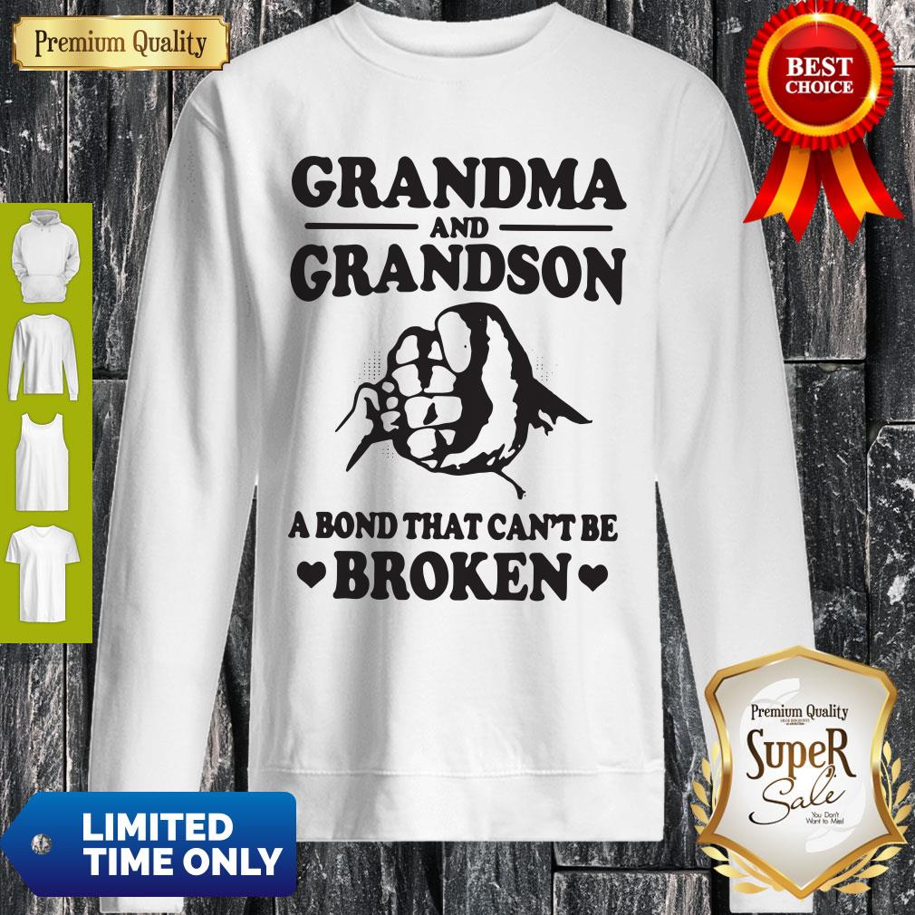Official Grandma and Grandson A Bond That Can’t Be Broken White Version Shirt