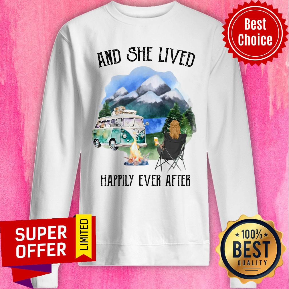 And She Lived Happily Ever After Camping Shirt