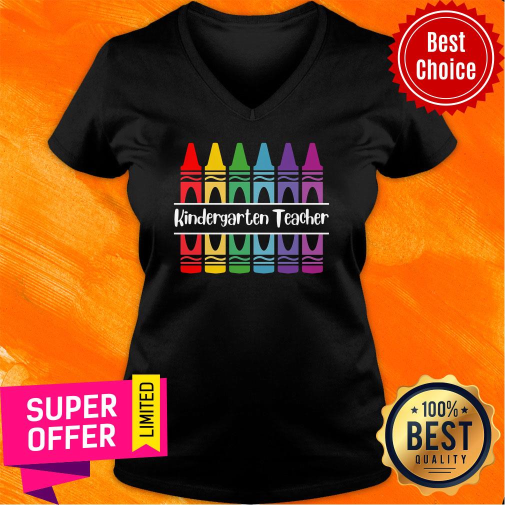 Awesome Crayons Kindergarten Teacher Shirt