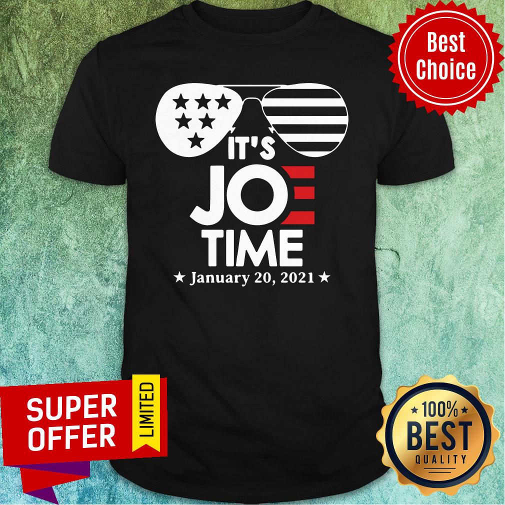 Awesome Glasses Us Flag Its Joe Time January 20 2021 Shirt