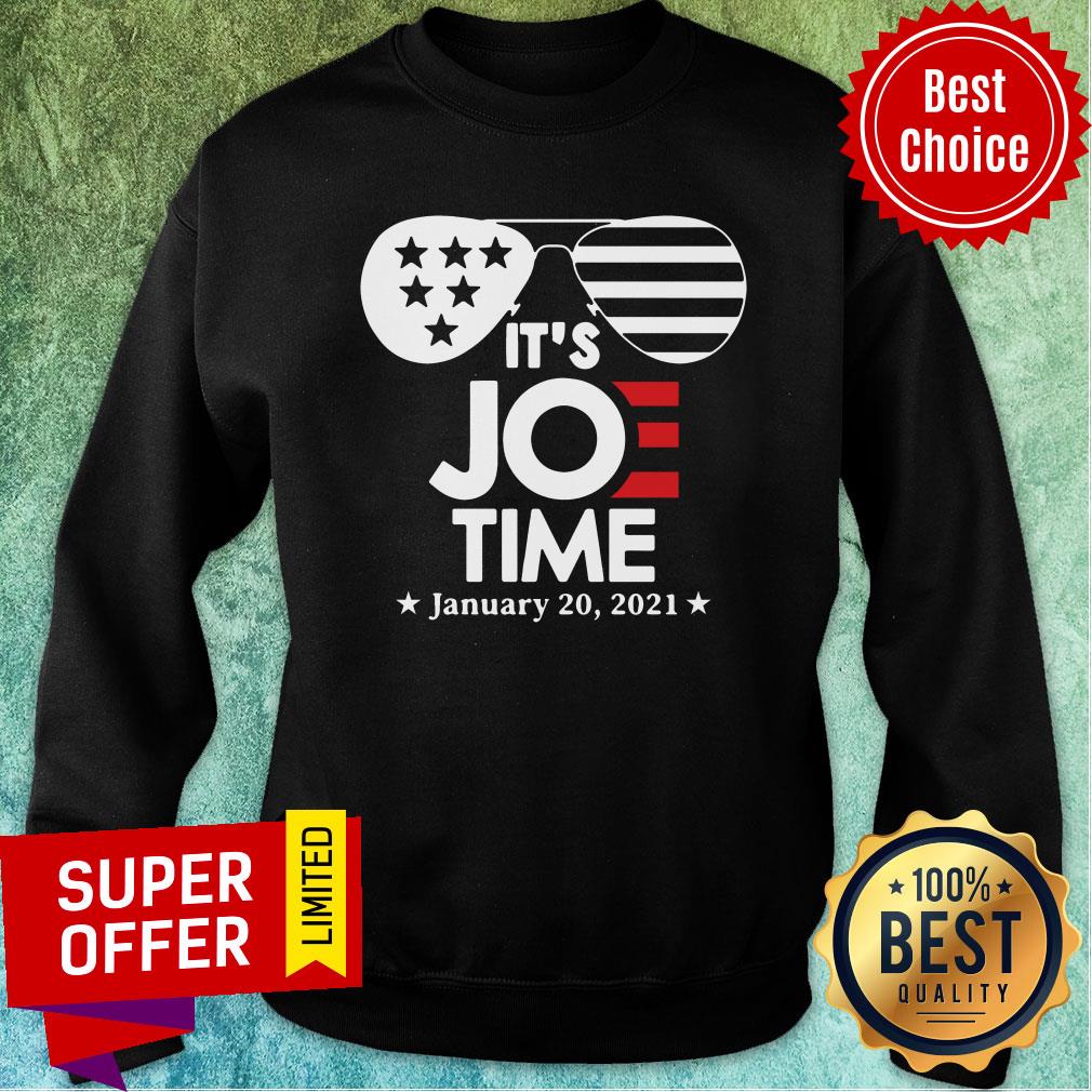 Awesome Glasses Us Flag Its Joe Time January 20 2021 Shirt