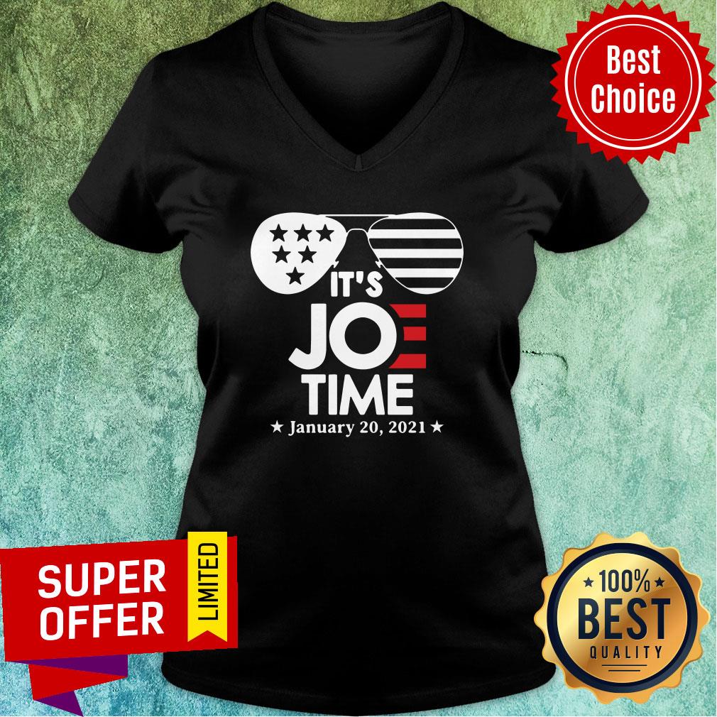 Awesome Glasses Us Flag Its Joe Time January 20 2021 Shirt