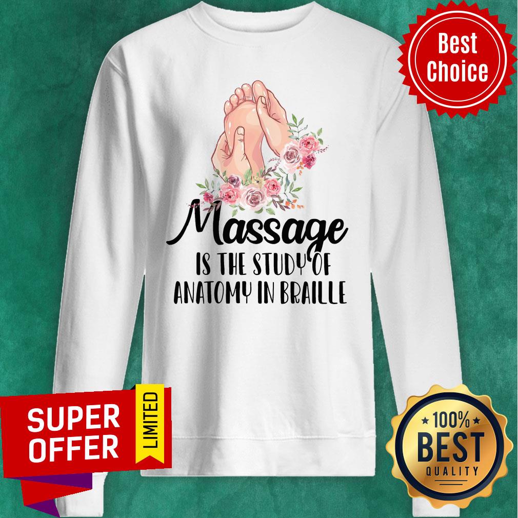 Awesome Massage Is The Study Of Anatomy In Braille Vintage Shirt