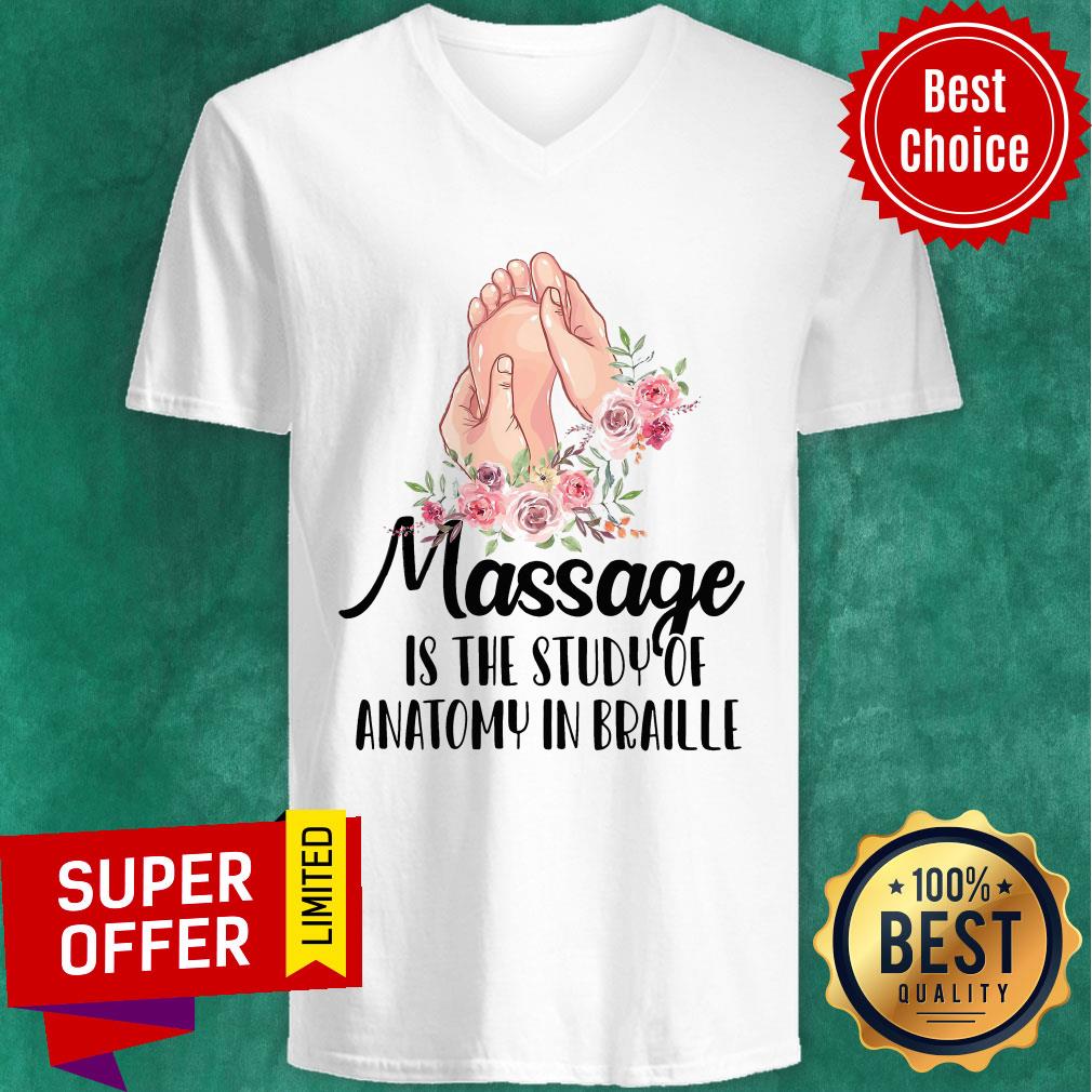 Awesome Massage Is The Study Of Anatomy In Braille Vintage Shirt