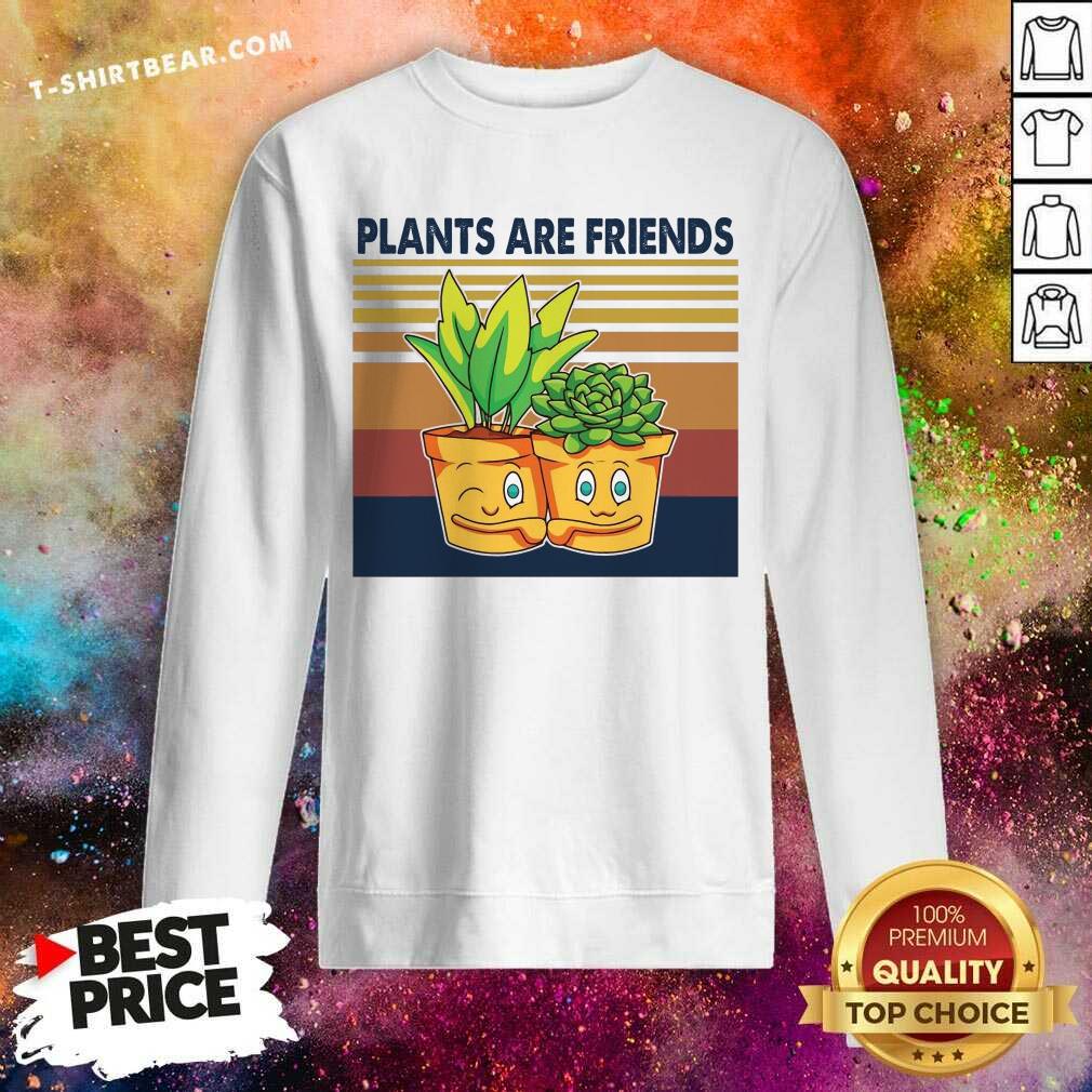 Awesome Plants Are Friends Vintage Retro Shirt