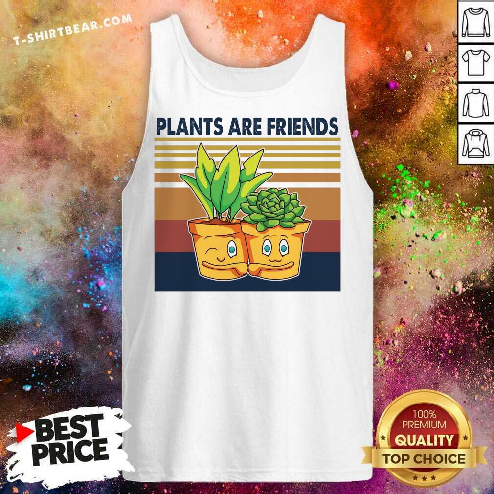 Awesome Plants Are Friends Vintage Retro Shirt