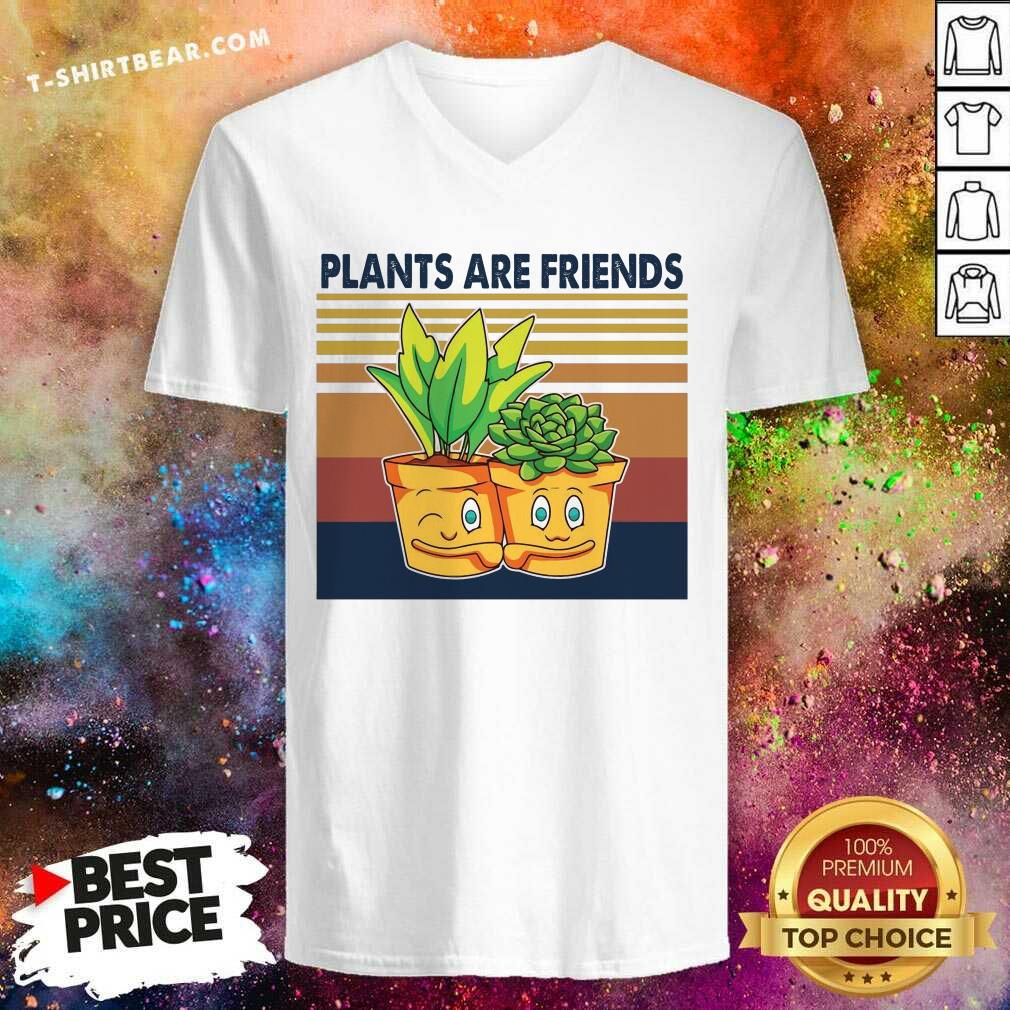 Awesome Plants Are Friends Vintage Retro Shirt