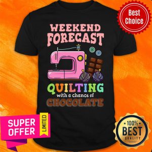 Weekend Forecast Quilting Chocolate Shirt