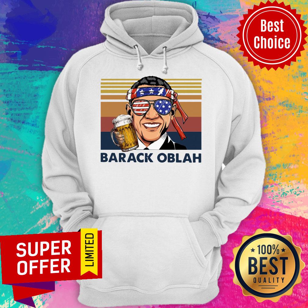 Barack Obama Barack Oblah Drink Beer The 4th 4th Of July Vintage Shirt