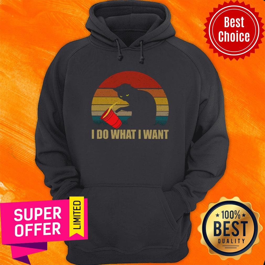 Black Cat I Do What I Want Vintage Shirt
