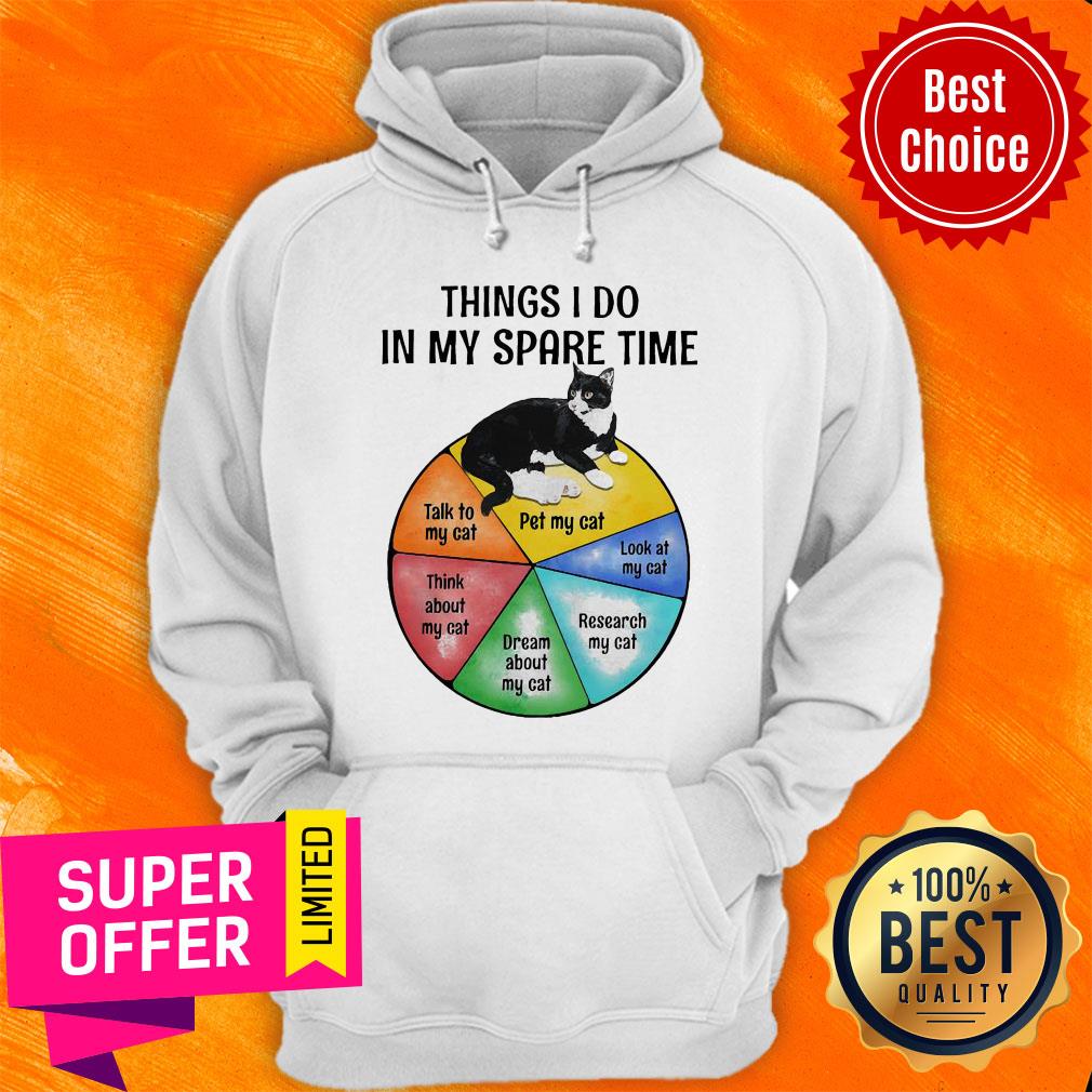 Black Cat Things I Do In My Spare Time Shirt