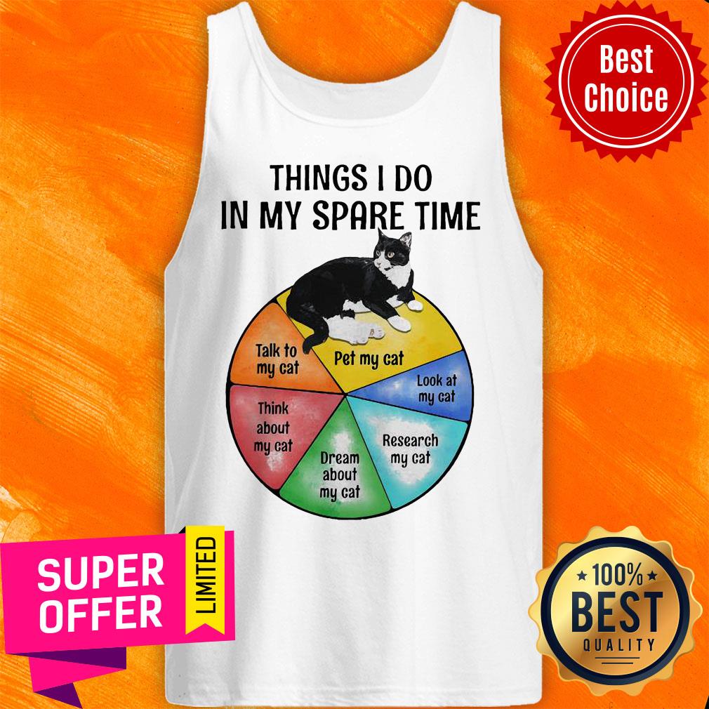 Black Cat Things I Do In My Spare Time Shirt