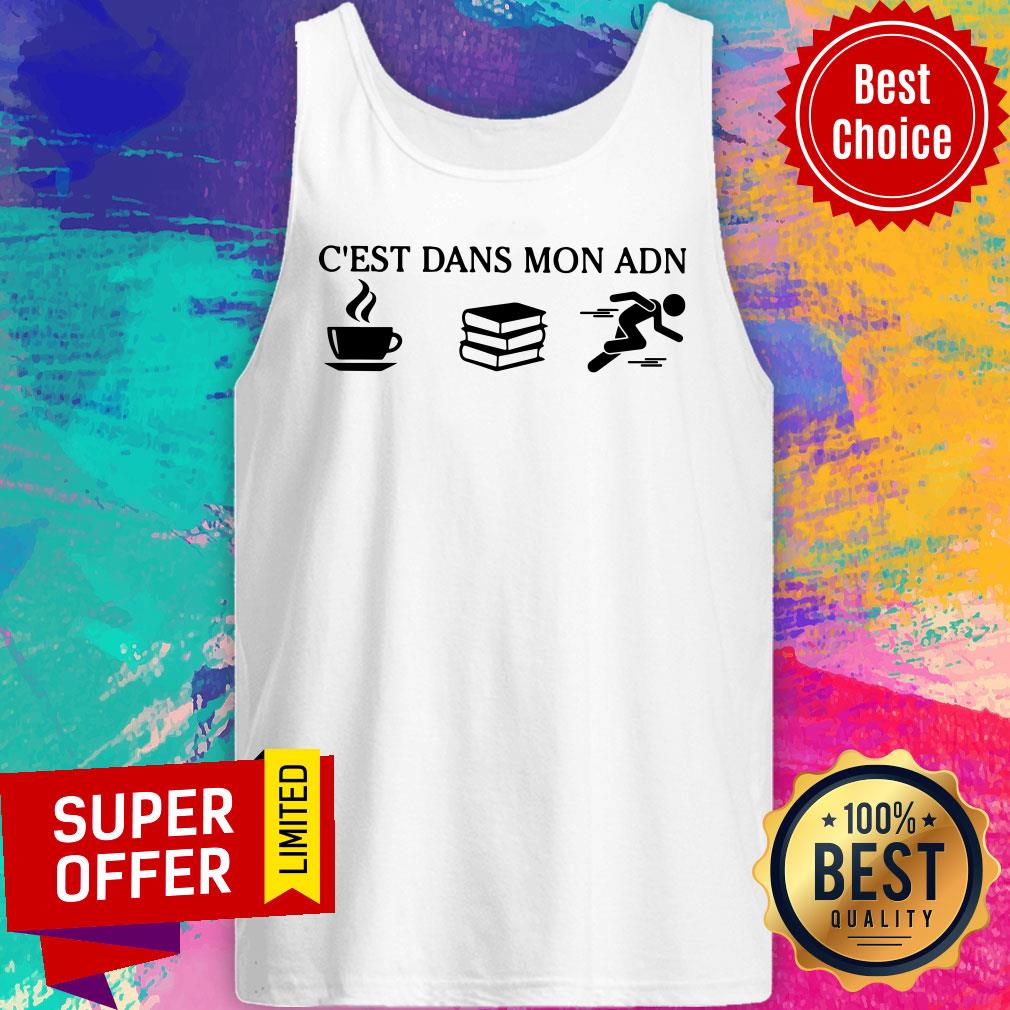 C'est Dans Mon ADN Coffee Book Running Shirt