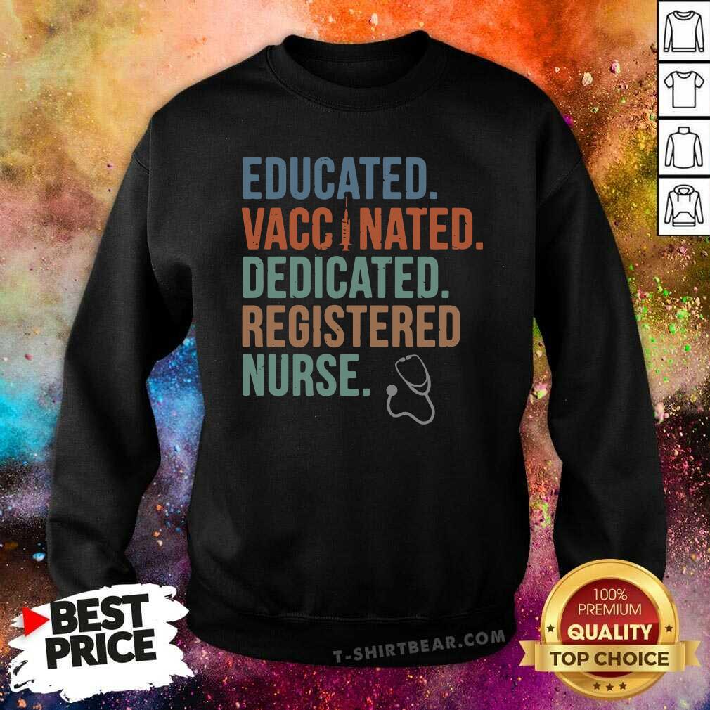 Cheated Education Vaccinated 3 Dedicated Registered Nurse Shirt