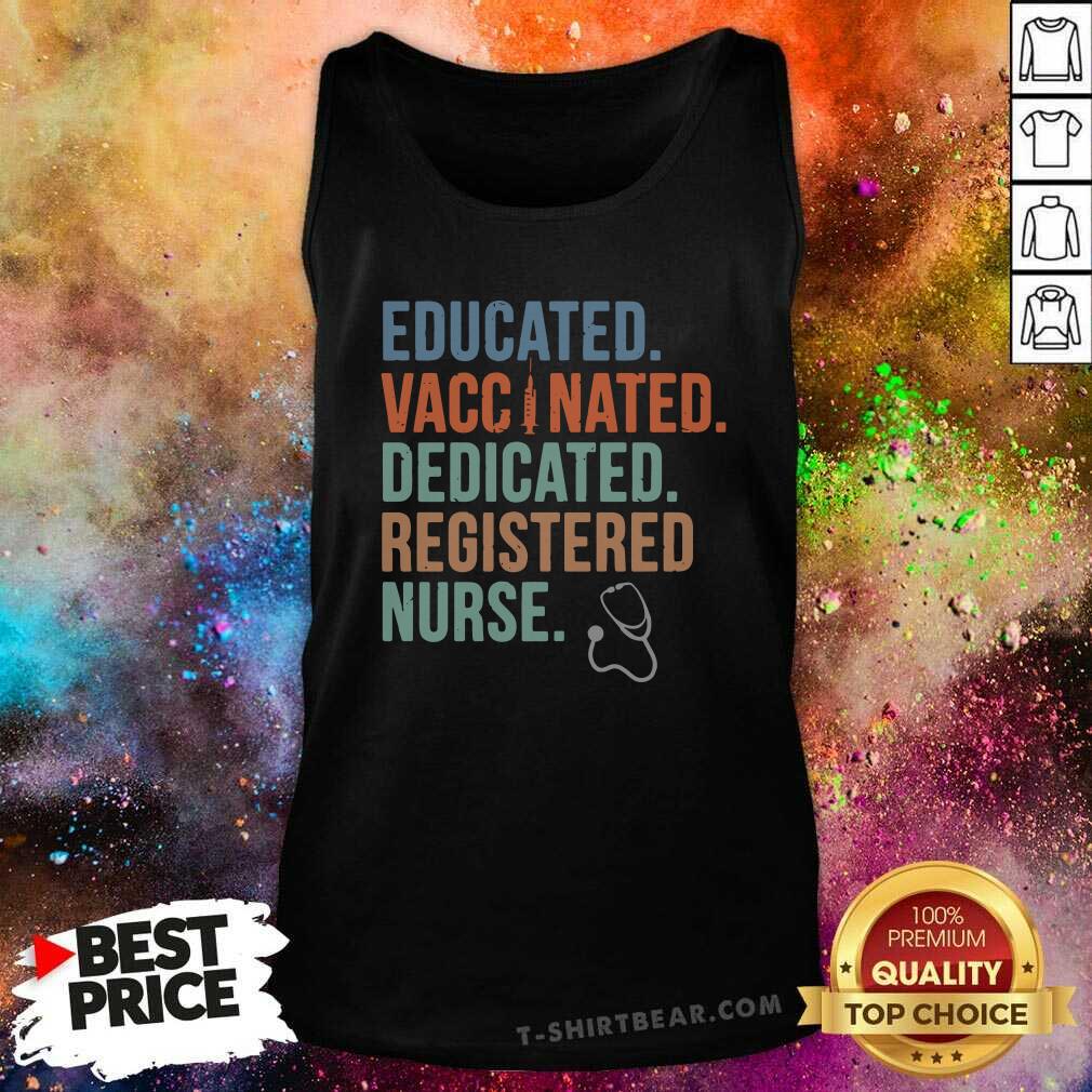 Cheated Education Vaccinated 3 Dedicated Registered Nurse Shirt