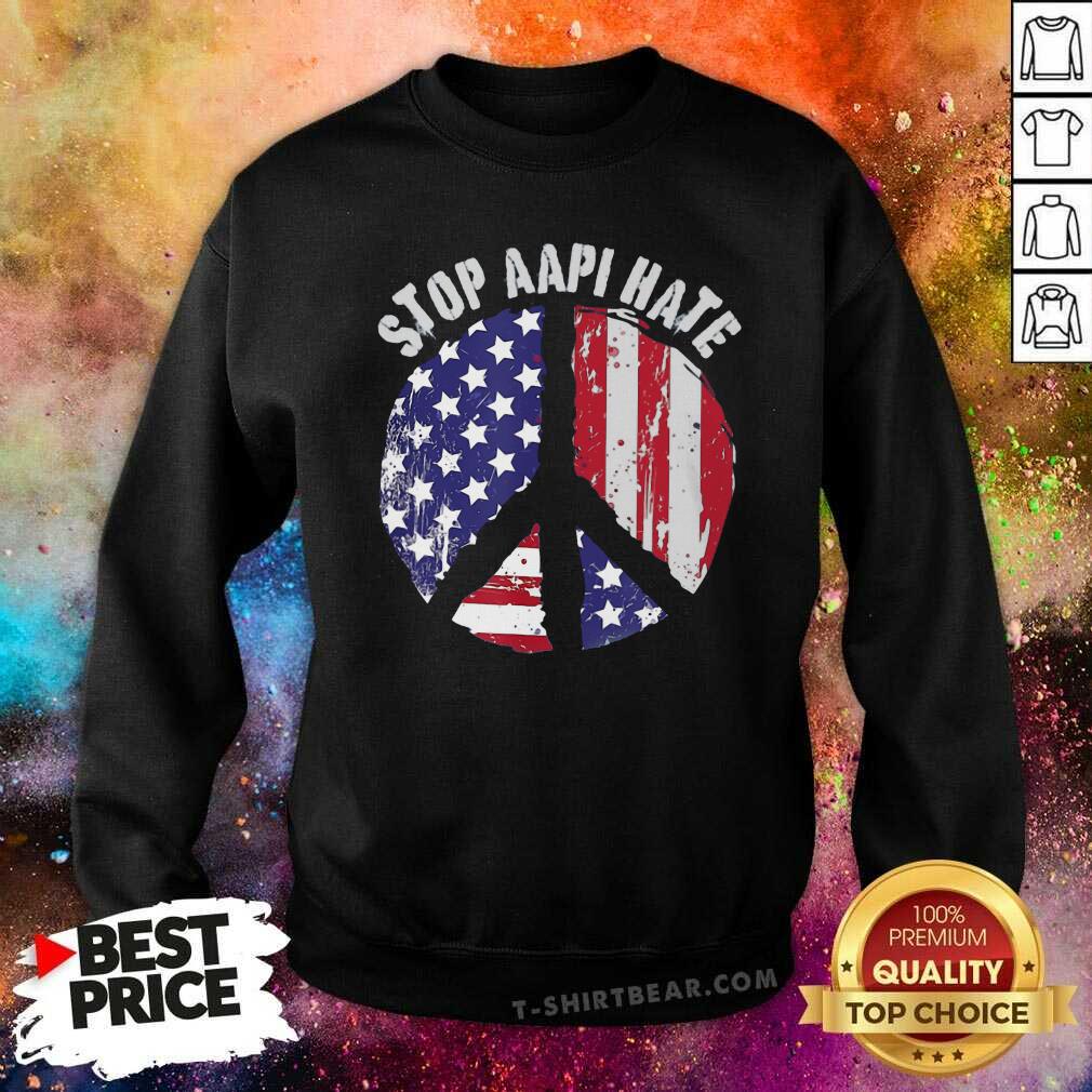Cool Stop AAPI Hate America Flag Cake Shirt