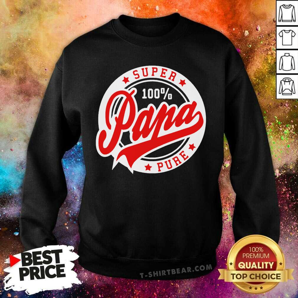 Cool Super Papa 100 Percent Pure Stars Seal Shirt