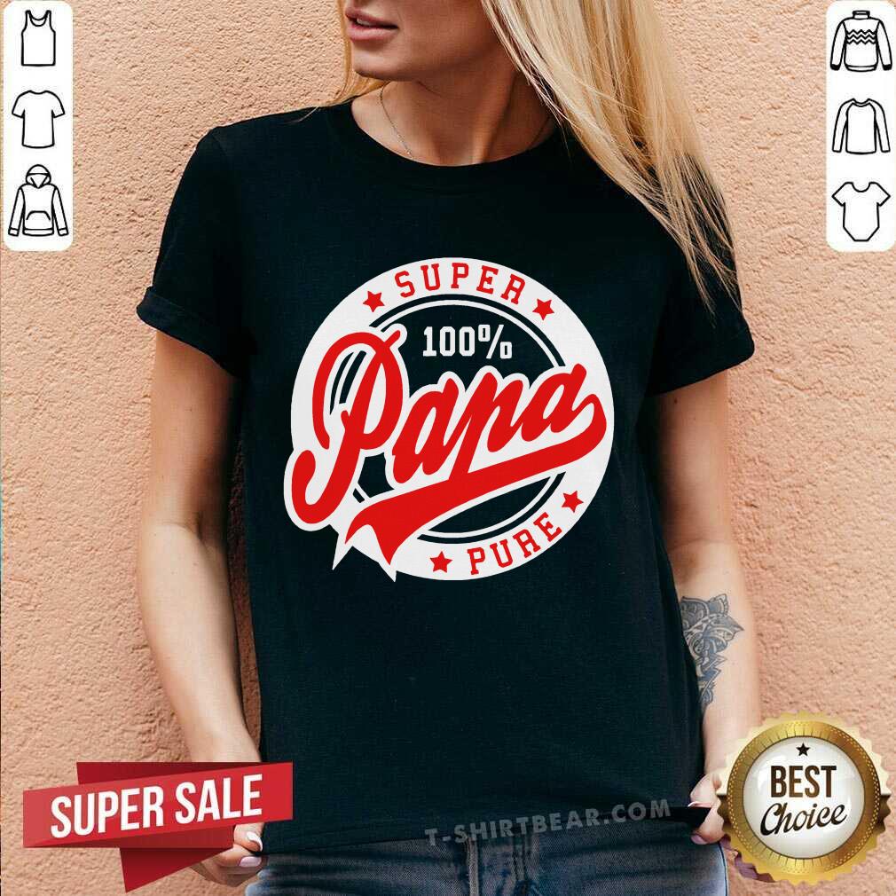 Cool Super Papa 100 Percent Pure Stars Seal Shirt