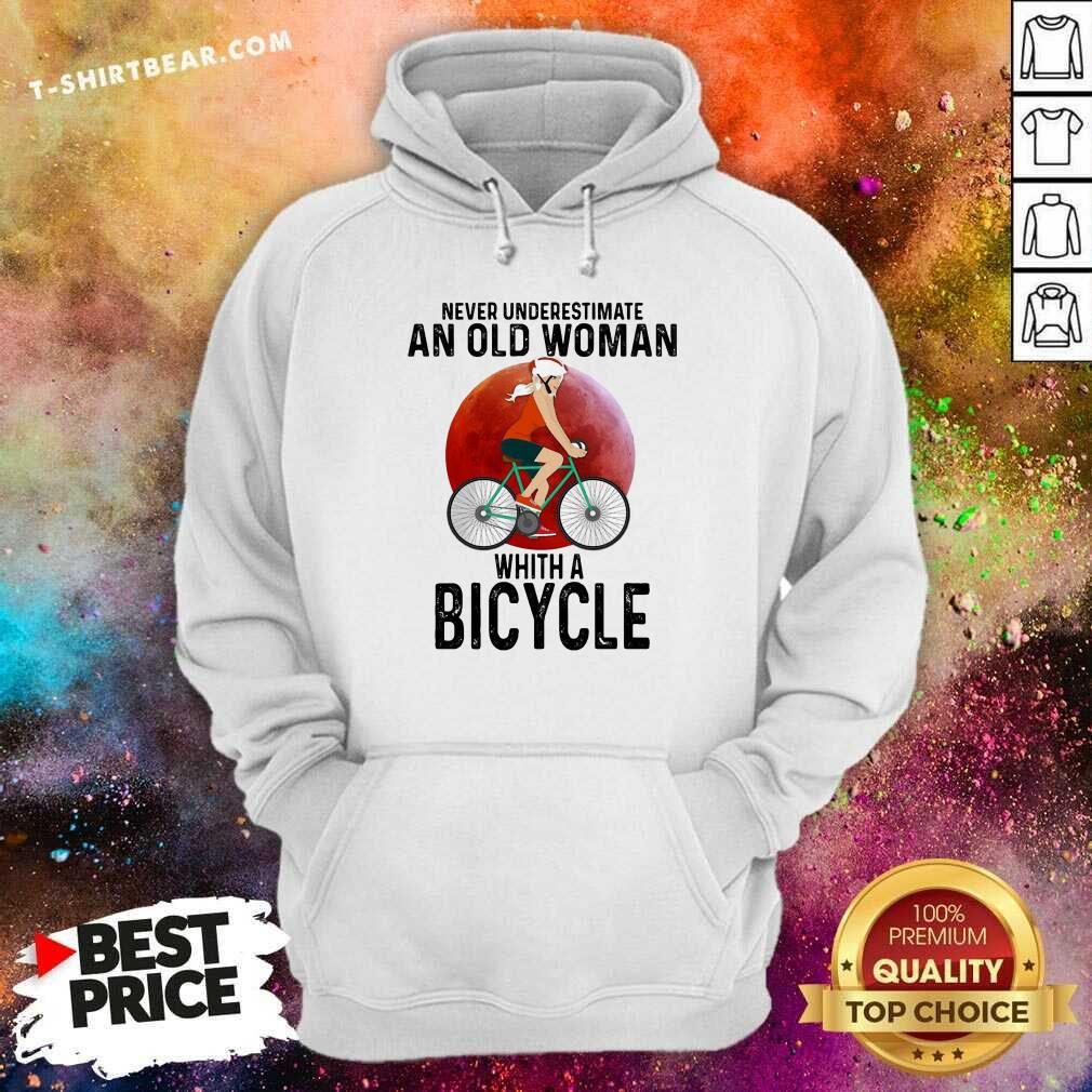 Cute Never Underestimate An Old Woman With A Bicycle Shirt
