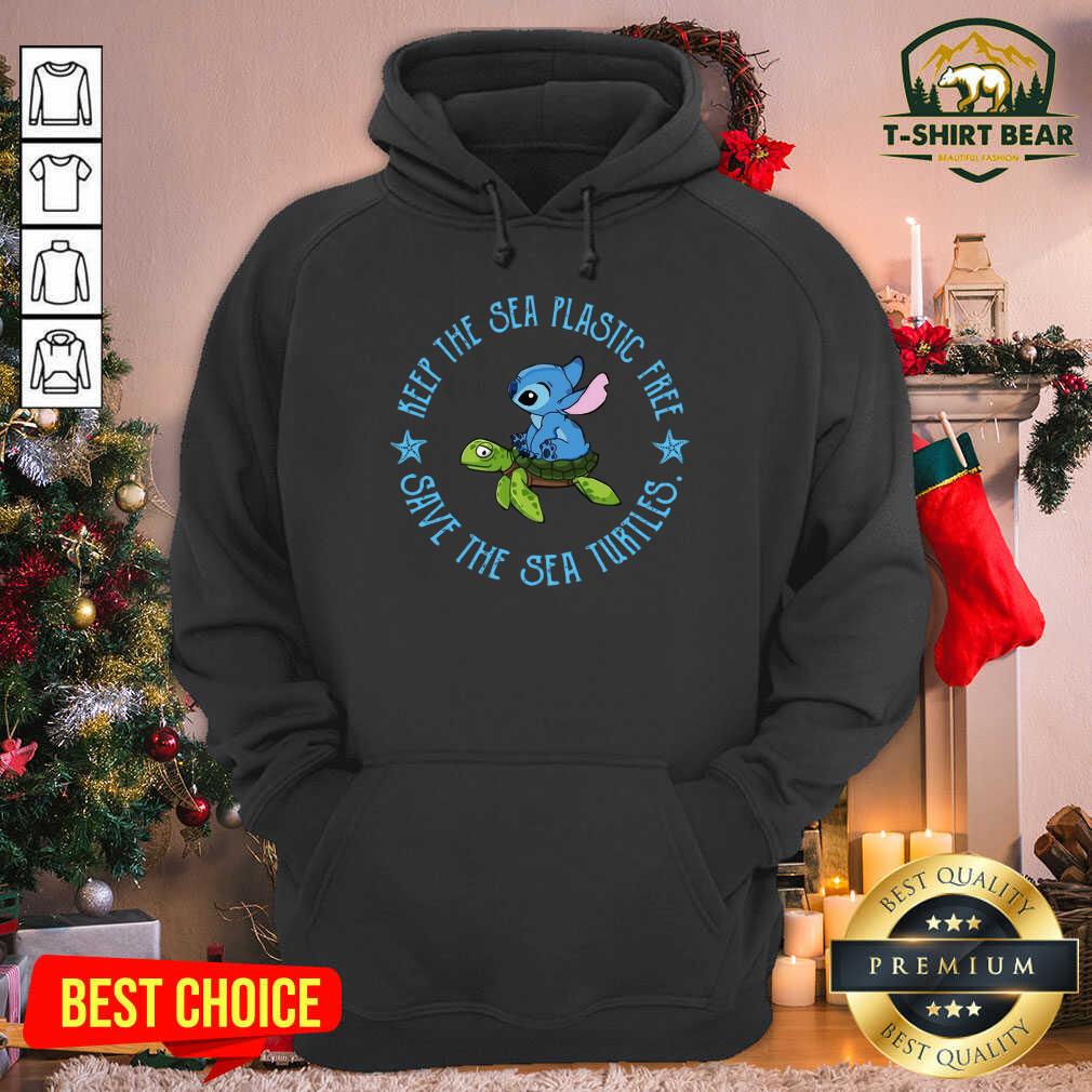 Cute Stitch And Turtle Keep The Sea Plastic Free Save The Sea Turtles Shirt