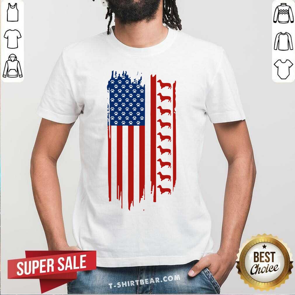 Dachshund American Flag Independence Day Shirt