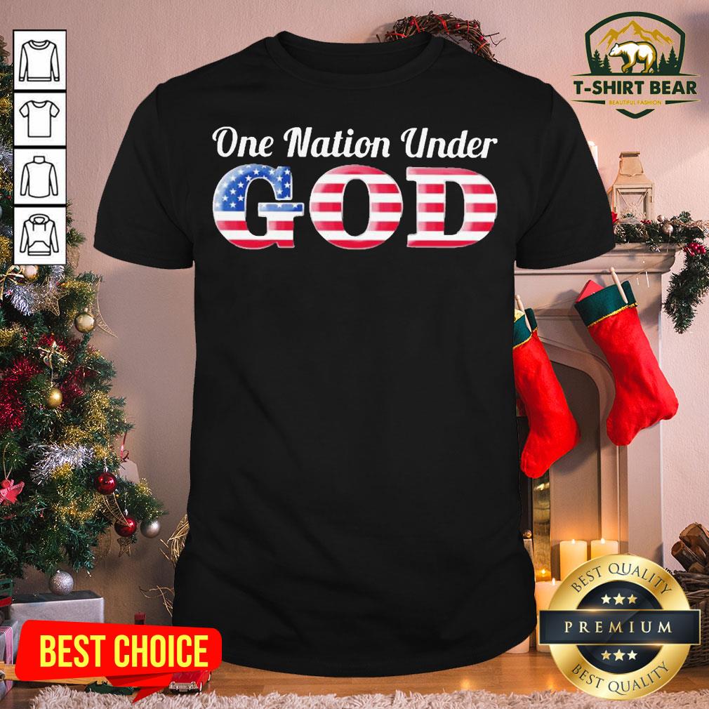 Good One Nation Under God American Flag Shirt