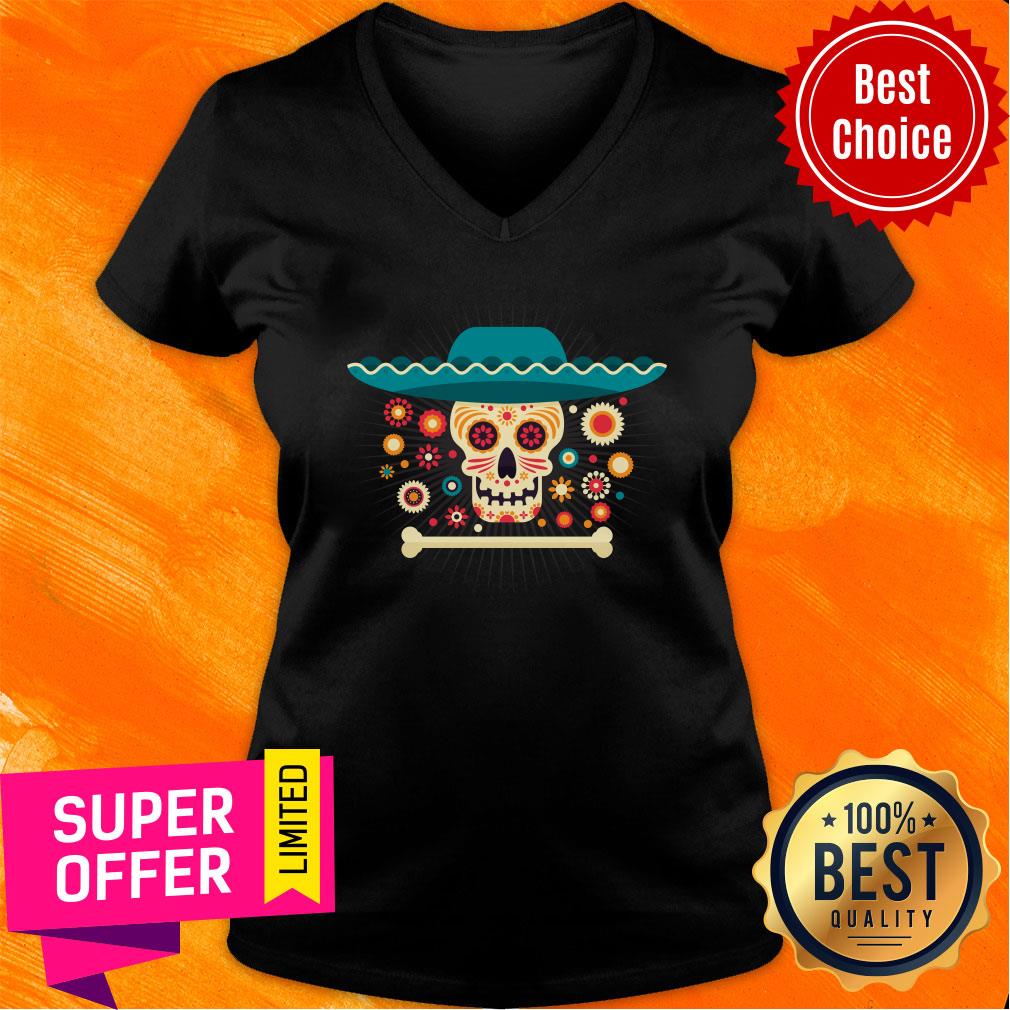 Dead Day With Skull Mexian Hat Sugar Shirt