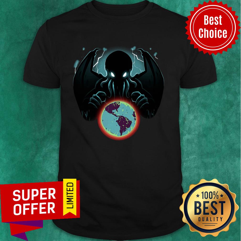 Devil Octopus And Earth Cthulhu The Great Old One Shirt