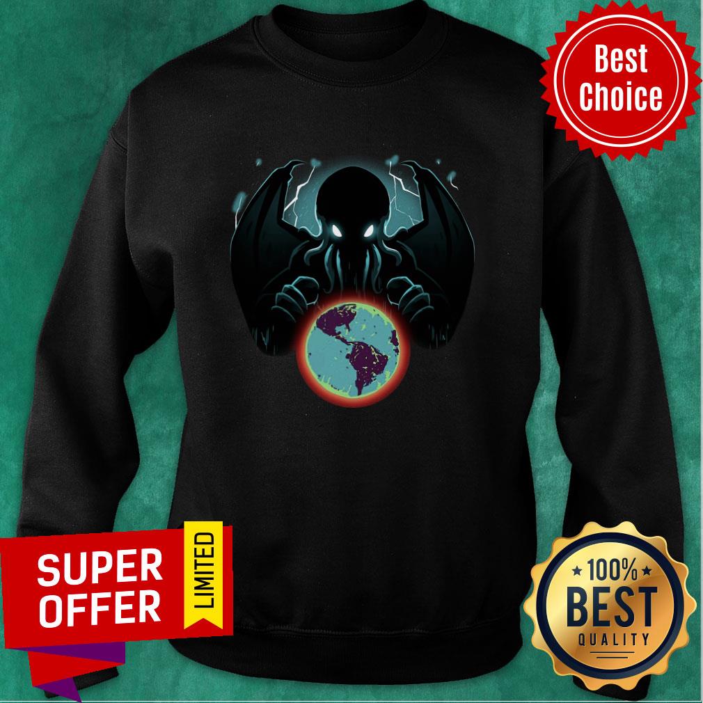 Devil Octopus And Earth Cthulhu The Great Old One Shirt