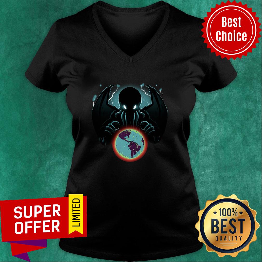 Devil Octopus And Earth Cthulhu The Great Old One Shirt