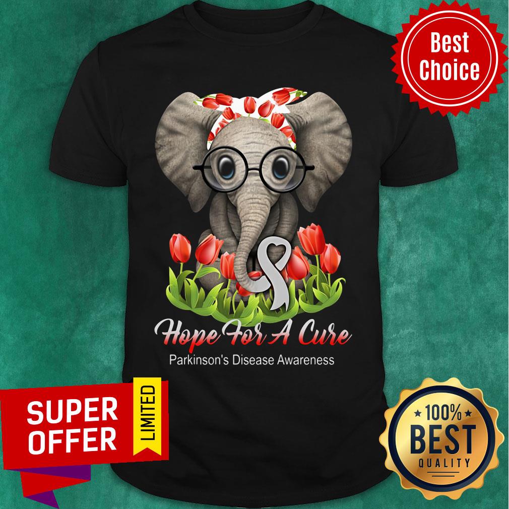 Elephant Hope For A Cure Flower Shirt