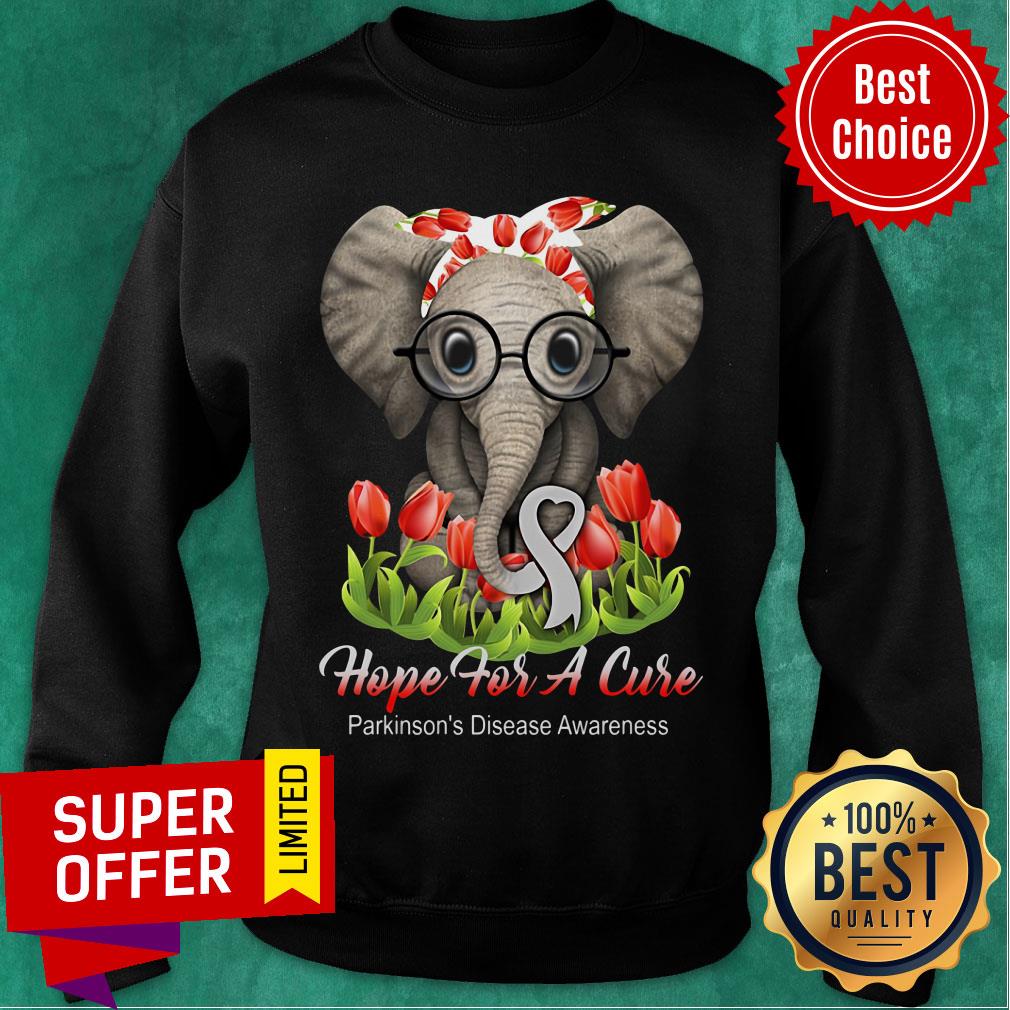 Elephant Hope For A Cure Flower Shirt